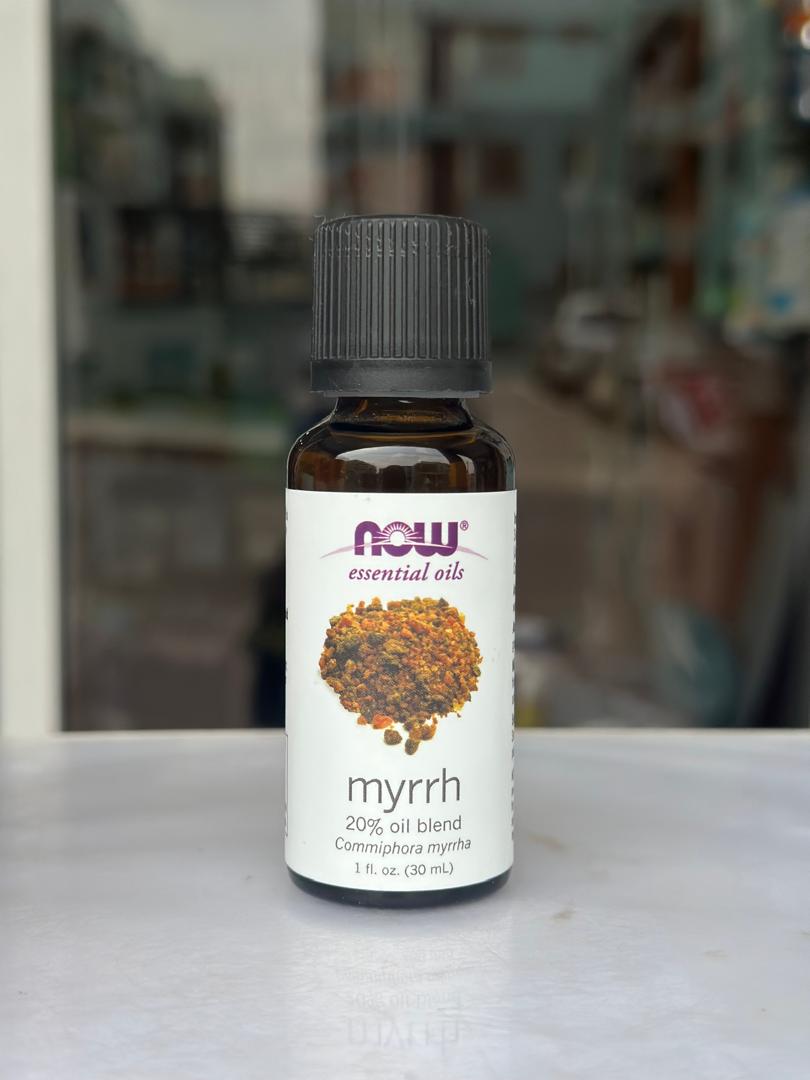 NOW Myrrh Essential Oil 100% pure resin essential oil for aromatherapy and skincare in Ghana