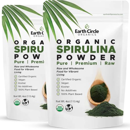 Earth Circle Organics spirulina powder organic green superfood
