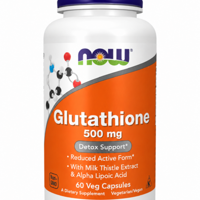 NOW Glutathione 500 mg 60 Veg Capsules