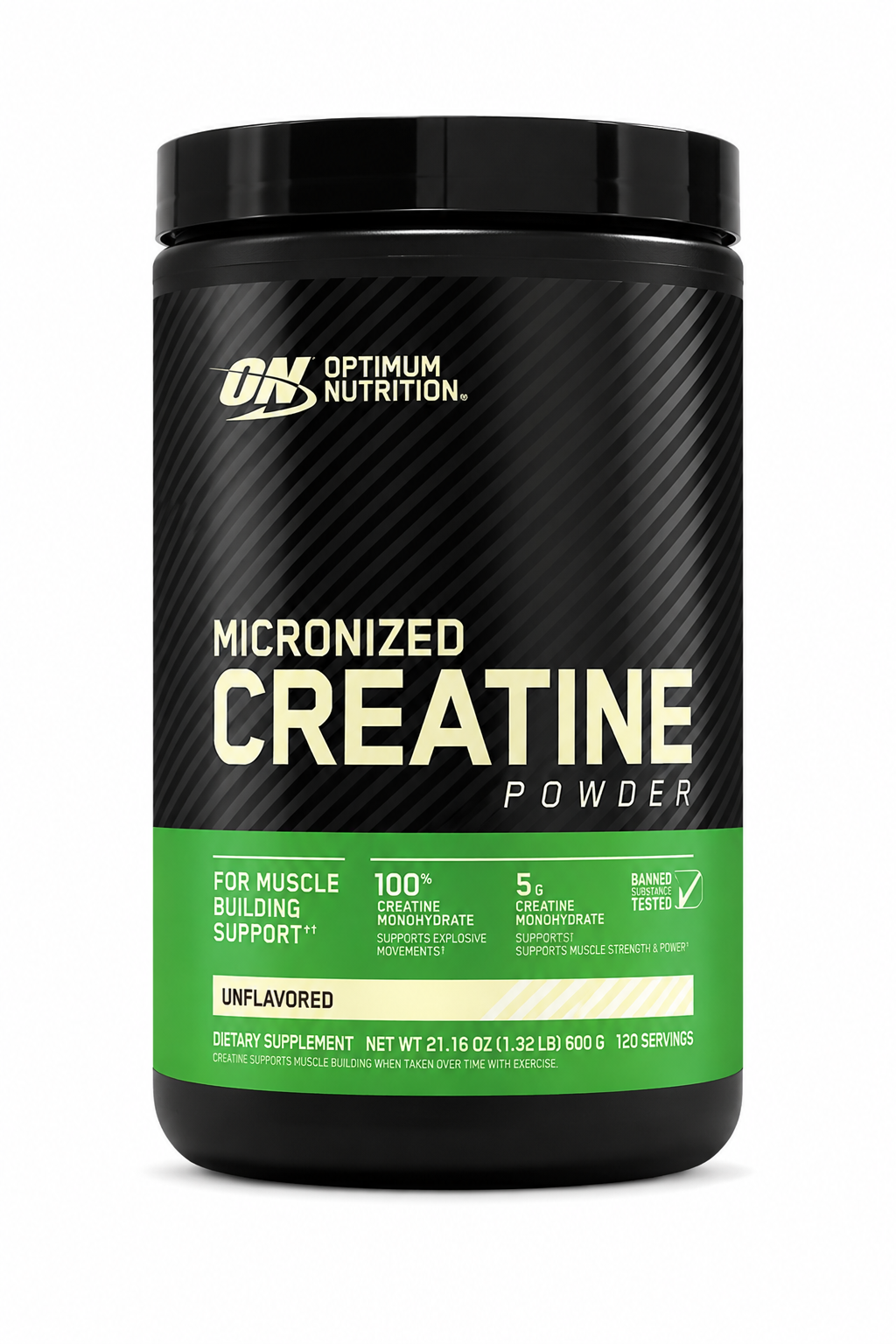 Optimum Nutrition Micronized Creatine Powder 600g Ghana