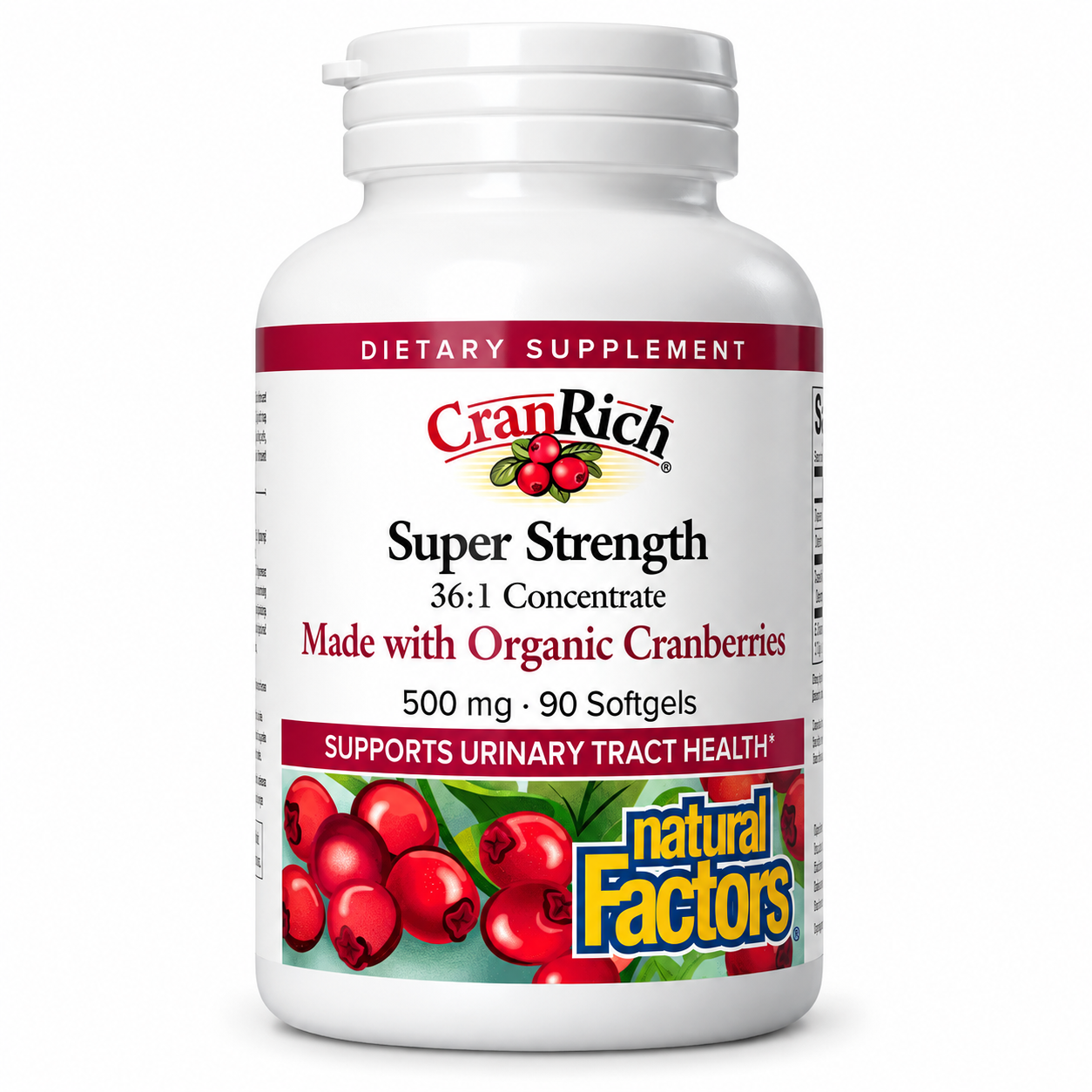 Natural Factors CranRich® Super Strength Cranberry Concentrate 500 mg Capsules